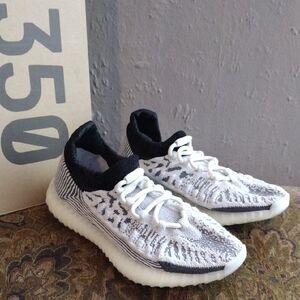 Adidas, Yeezy Boots,Size7,,Unisex,Stylish Black ,Gray and White Sneakers